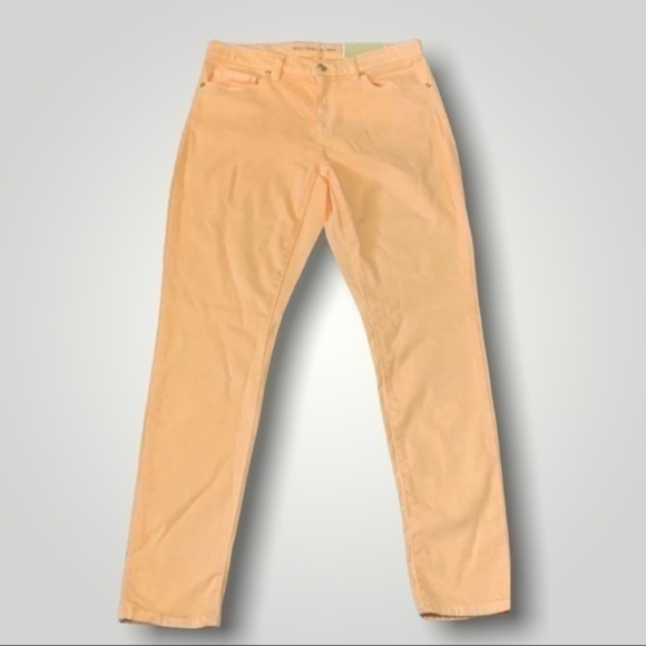 Michael Kors Mid-Rise Izzy Melon Skinny Jeans - Picture 3 of 4